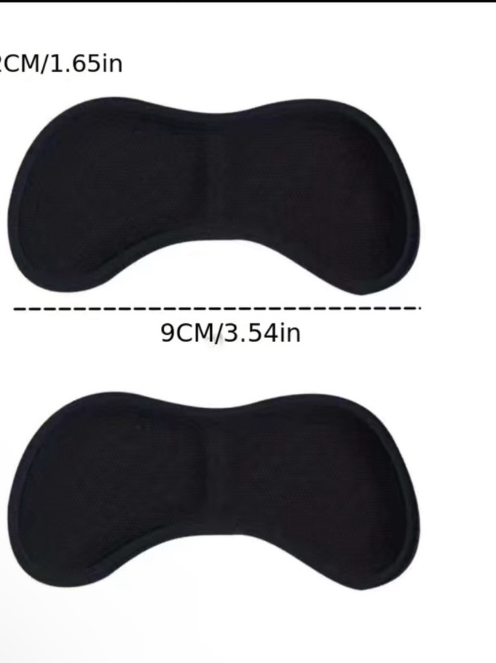 Black Gel Heel Pads - 1 pair